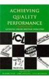 Achieving Quality Performance By Richard Teare, PB ISBN13: 9780304327584 ISBN10: 304327581 for USD 44.72