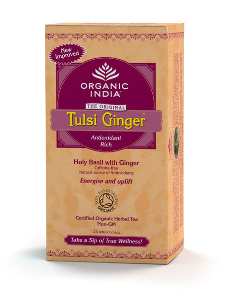 Organic India Ginger Tea Original 25 Tea Bags