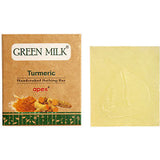Pack of 2 Green Milk Handcrafted Bathing Bar (Turmeric) Soap (100g)