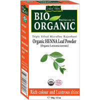 Pack of 2 Indus valley Bio Organic Henna Leaf Powder (100g)