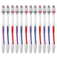 Pack of 2 Aquawhite Max Clean Plus Toothbrush (Medium Bristles ) (12Pack)