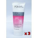 Buy 3 x New Pond's White Beauty Pinkish-White Glow Lightening Facial Foam 100g online for USD 63.61 at alldesineeds