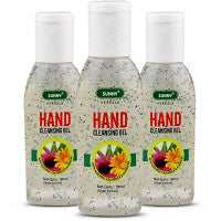 Pack of 2 Bakson Sunny Sanitizer & Hand Cleansing Gel (50ml, Pack of 3)