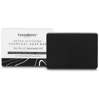 Pack of 2 Greenberry Organics Detox Charcoal & Tea Tree Oil Soap Brick (100g)