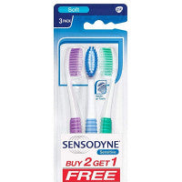 Pack of 2 GlaxoSmithKline Sensodyne Sensitive Gentle On Teeth Toothbrush (3pcs)