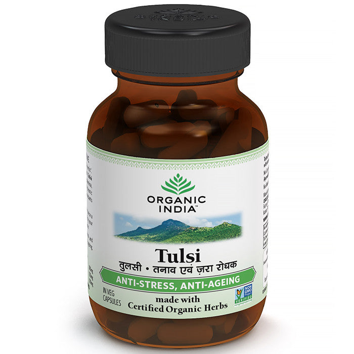 Buy Organic India Tulsi 60 Capsules Bottle online for USD 12.78 at alldesineeds