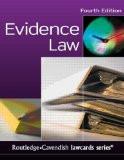 Evidence Lawcards By Routledge-Cavendish, PB ISBN13: 9781845680374 ISBN10: 1845680375 for USD 23.86