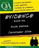 Evidence Q&A By Christopher Allen, PB ISBN13: 9781859419557 ISBN10: 1859419550 for USD 44.8