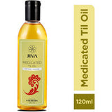 Pack of 2 Jiva Ayurveda Medicated Til Oil (120ml)