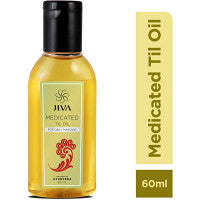 Pack of 2 Jiva Ayurveda Medicated Til Oil (60ml)