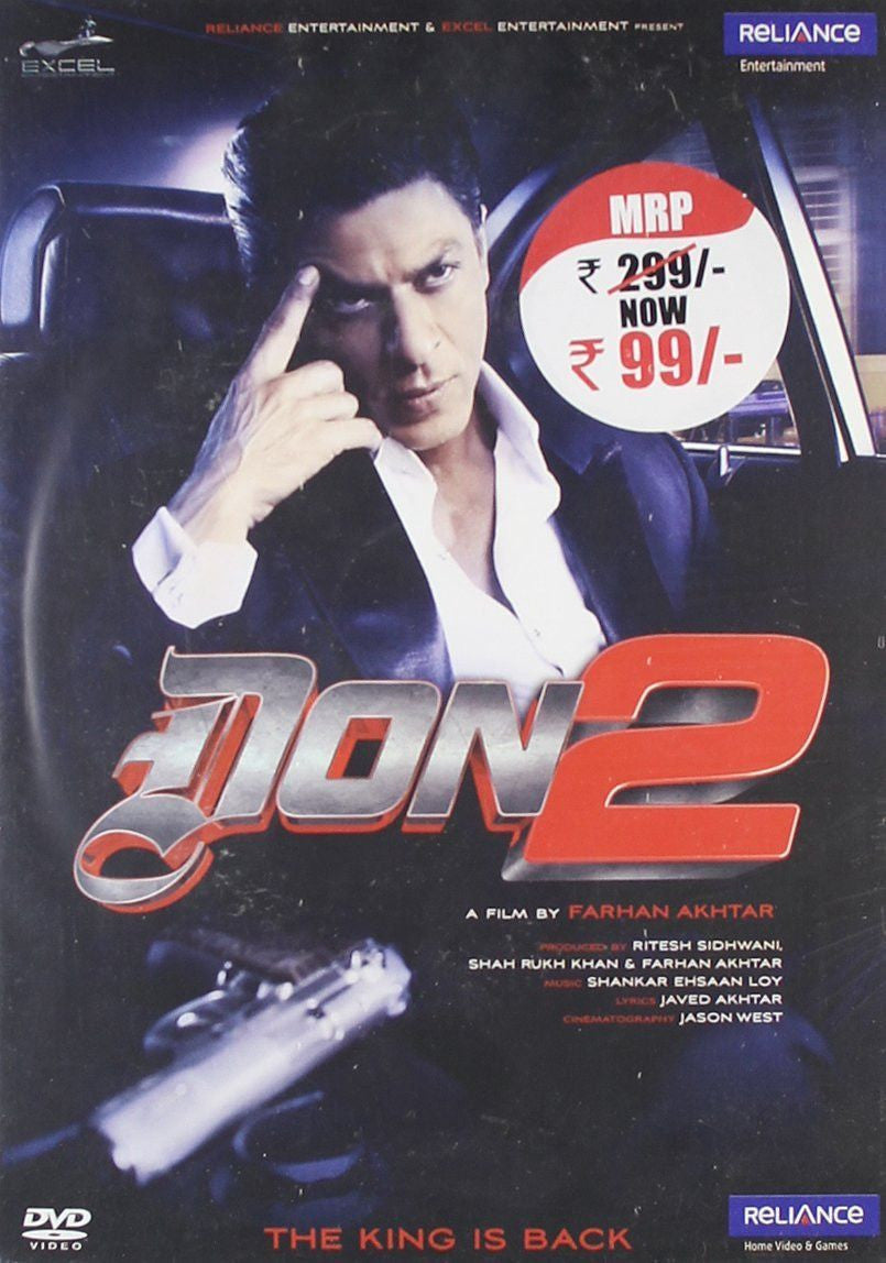 DON2 Bollywood BLURAY DVD for 7 USD Category Cheaper than