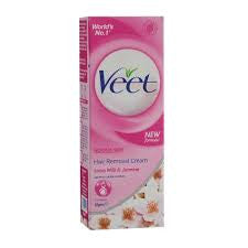 Buy Veet Hair Removal Cream with Lotus Milk & Jasmine Normal Skin 25 gms online for USD 14.34 at alldesineeds
