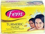 Buy 3 x Fem Turmeric Herbal Fairness Creme Bleach 24 gms each online for USD 11.92 at alldesineeds