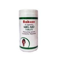 2 pack of Mig Aid Tablet Relieves Headache - Baksons Homeopathy - alldesineeds