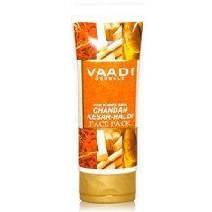 Buy 3 Pack Vaadi Chandan Kesar Haldi Fairness Face Pack 120 gms each online for USD 15.5 at alldesineeds