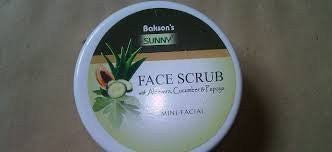 2 pack of Face Scrub Aloevera With Cucumber & Papaya - Baksons Homeopathy - alldesineeds