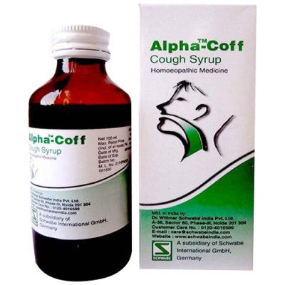 Buy 2 x Willmar Schwabe India Alpha Coff (Cough Syrup) (100ml) each online for USD 14.55 at alldesineeds