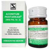 Buy 2 x Willmar Schwabe India Aconitum Pentarkan (20g) each online for USD 19.19 at alldesineeds
