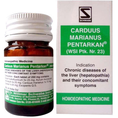 Buy 2 x Willmar Schwabe India Carduus Marianus Pentarkan (20g) each online for USD 19.19 at alldesineeds