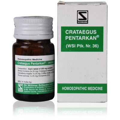 Buy 2 x Willmar Schwabe India Crateagus Pentarkan (20g) each online for USD 19.19 at alldesineeds