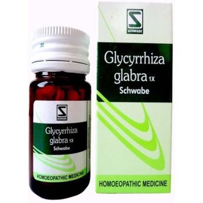 Buy 2 x Willmar Schwabe India Glycyrrhiza Glabra 1X Tablets (20g) each online for USD 18.15 at alldesineeds