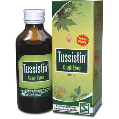 Buy 2 x Willmar Schwabe India Tussistin Cough Syrup (100ml) each online for USD 13.29 at alldesineeds