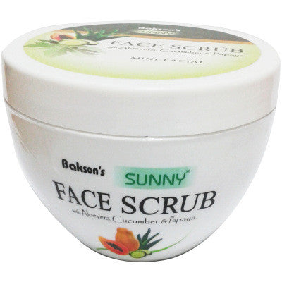 2 x Baksons Face Scrub with Aloe Vera, Cucumber, Papaya (125g) each - alldesineeds