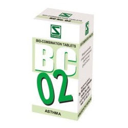 Schwabe Homeopathy Bio Combination 2 Asthma tablets 20gm - alldesineeds