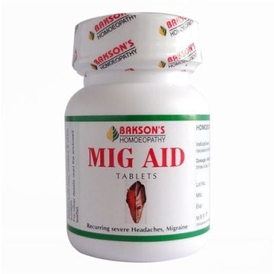 2 x Baksons Mig Aid Tablets (75tab) each - alldesineeds