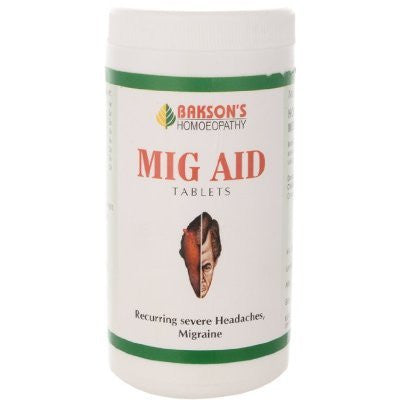 2 x Baksons Mig Aid Tablets (200tab) each - alldesineeds