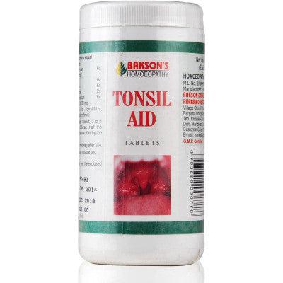 2 x Baksons Tonsil Aid Tablets (200tab) each - alldesineeds