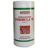 2 x Baksons Formula D Tablets (200tab) each - alldesineeds