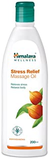 2 Pack of Himalaya Herbals Stress Relief Massage Oil, 200ml