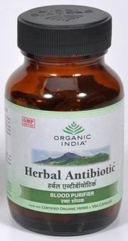 Buy Organic India Herbal Antibiotic 60 Capsules Bottle online for USD 12.28 at alldesineeds