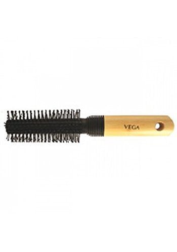 Buy Vega Round Brush with Wooden and Black Colored Handle with Black Brush Colored Head online for USD 10.73 at alldesineeds