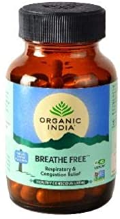 2 Pack of ORGANIC INDIA Breathe Free 60 N Veg Capsules