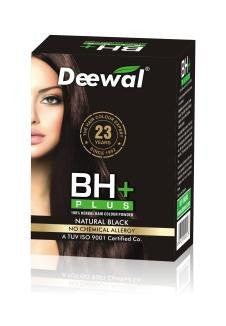 Buy 2 Pack Deewal BH+ Plus Hair Color Unisex (Natural Black-120GMS each) Natural black online for USD 15.5 at alldesineeds