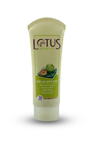 Buy 2 Pack Lotus Herbals Frujuvenate Skin Perfecting and Rejuvenating Fruit Pack, 60g online for USD 12.45 at alldesineeds