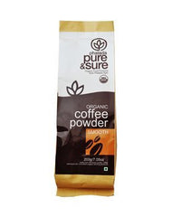 Pure & Sure Organic Coffee Powder SMOOTH 200g - alldesineeds