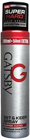 Buy Gatsby Set and Keep Hair Spray Ultra Hard 250 ml online for USD 17.47 at alldesineeds
