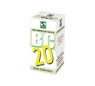 Buy 3 Pack of Bio Combination 20 for skin diseases - Schwabe Homeopathy online for USD 27.99 at alldesineeds