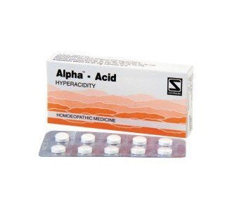 Buy 2 Pack of Alpha Acid for acidity (Total 80 tablets) - Schwabe Homeopathy online for USD 17.85 at alldesineeds