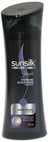 Buy Sunsilk Stunning Black Shine Shampoo, 90ml (Pack of 4) online for USD 33.31 at alldesineeds