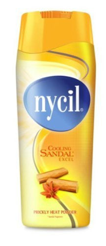 Buy Nycil Cooling Sandal Excel Prickly Heat Powder Soothing & Cooling Talc 150g online for USD 9.8 at alldesineeds