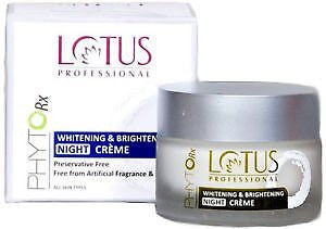 Buy Lotus Professional Phyto- Rx Whitening & Brightening Night Cream 50g online for USD 12.45 at alldesineeds
