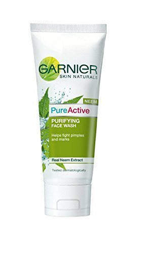 Buy 2 x Garnier Skin Naturals Pure Active Neem Face Wash, 100gms each online for USD 13.9 at alldesineeds