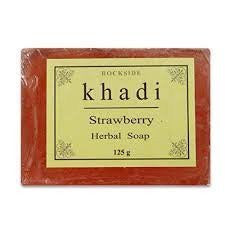 3 Pack Khadi Strawberry Soap 125 gms each (total of 375 gms) - alldesineeds