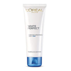 Buy L'Oreal Paris White Perfect Purifying & Brightening Milky Foam, Tourmaline Gemstone, 100ml online for USD 12.26 at alldesineeds