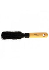Buy Vega Flat Brush with Wooden and Black Colored Handle with Black Brush Colored Head online for USD 9.19 at alldesineeds