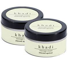 2 x Khadi Almond & Apricot Massage Cream 50 gms each (Total 100 gms) - alldesineeds